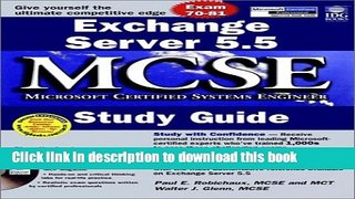 Read Exchange Server 5.5 MCSE Study Guide PDF Free