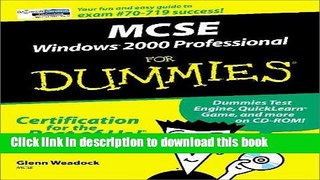 Read MCSE Windows 2000 Professional For Dummies Ebook Free