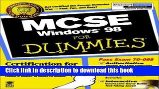 Download MCSE Windows 98 For Dummies PDF Online