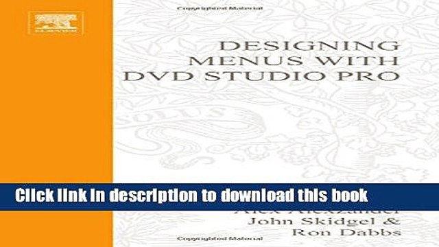 Download Designing Menus with DVD Studio Pro (DV Expert Series) Ebook Free