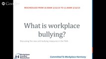 Anti bullying Series 1 - What is workplace bullying?
