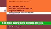 Download Business Information Systems: 12th International Conference, BIS 2009, Poznan, Poland,