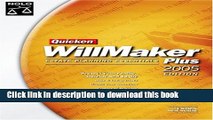 Read Books Quicken Willmaker Estate Planning Essentials Plus with CDROM (Quicken Willmaker Plus)