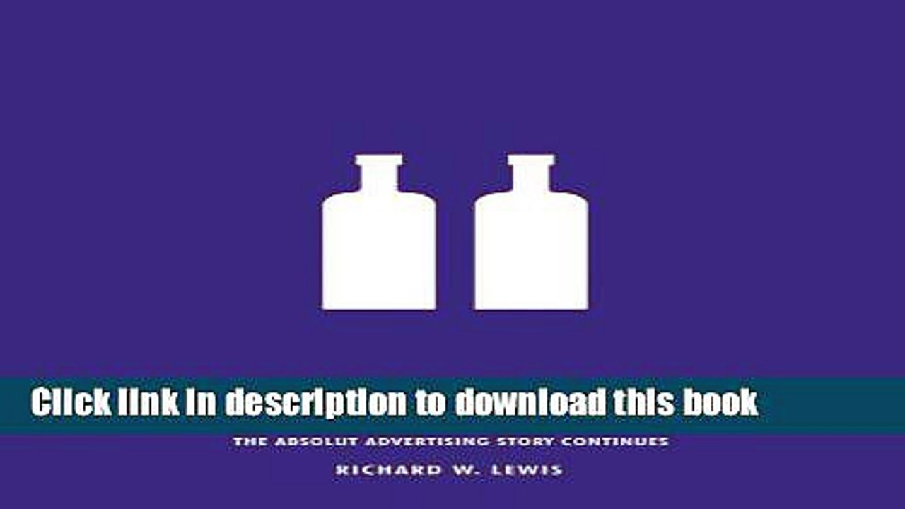 Read Absolut Sequel.: The Absolut Advertising Story Continues  Ebook Free
