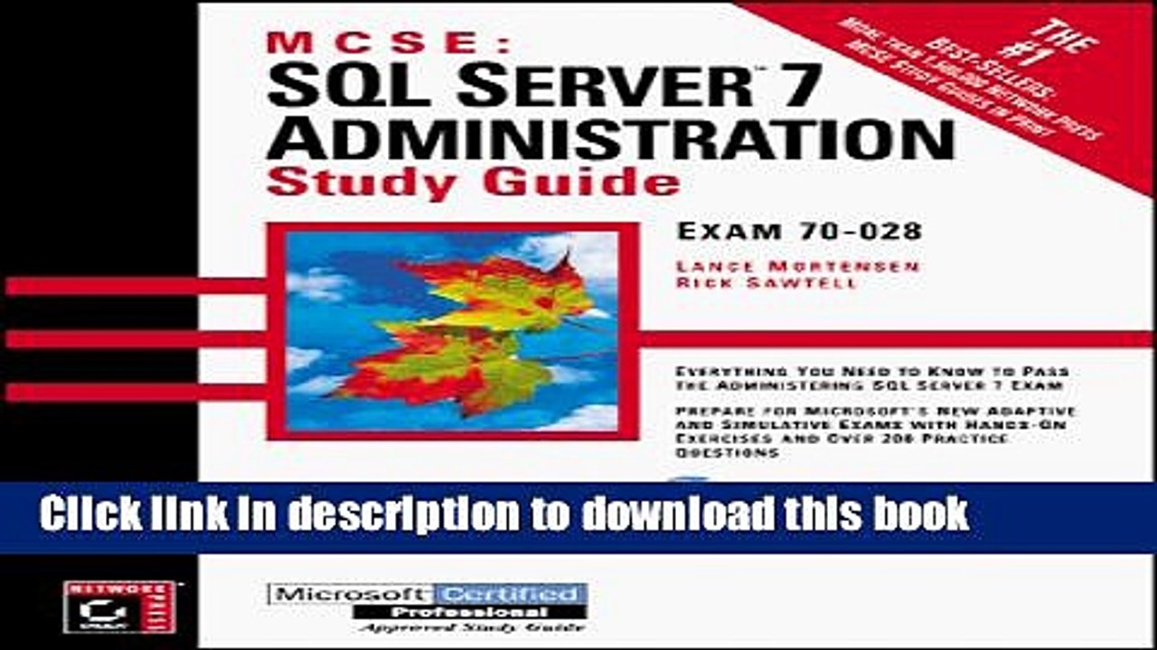 [PDF]  MCSE: SQL Server 7 Administration Study Guide  [Download] Full Ebook