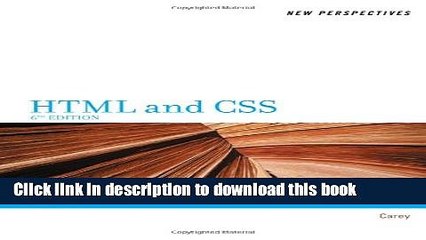 Read New Perspectives on HTML and CSS: Brief  Ebook Free