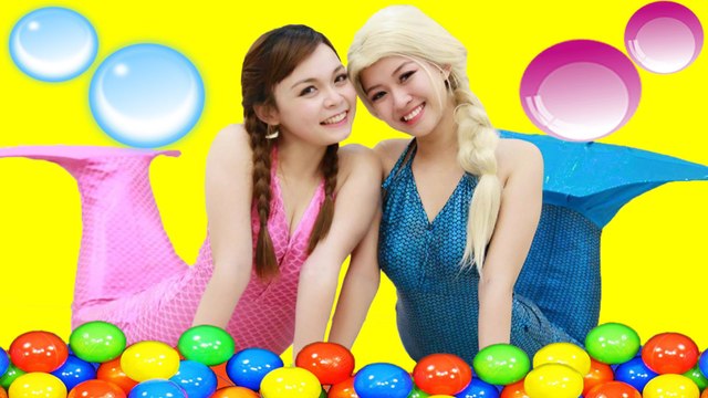 FROZEN ELSA BECOMES A MERMAID! SPIDERMAN PINK SPIDERGIRL JOKER ANNA HULK SUPERHEROES IN REAL LIFE -)