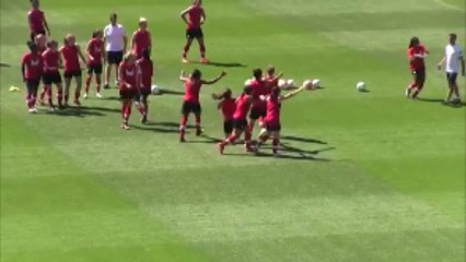 Canadian Women's National Team Surprises Their Coach With A Cake!