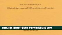 [PDF]  Besitz Und Besitzschutz: Sachherrschaft Zwischen Faktischem Verhaltnis, Schuldrechtlicher