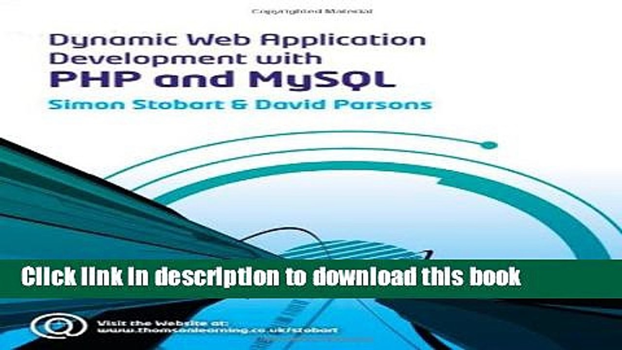 Download Dynamic Web Application Development Using PHP and MySQL  PDF Online