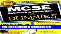 Download MCSE Networking Essentials For Dummies (For Dummies (Computers)) 2nd edition by
