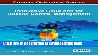 Read Innovative Solutions for Access Control Management Ebook Free