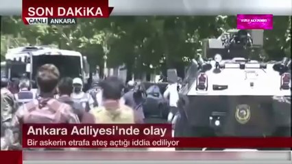 Ankara adliyesinin yakınlarında ateş açıldı