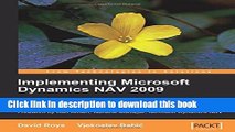 Read Implementing Microsoft Dynamics NAV 2009  PDF Free