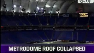 Metrodome collapse: Video from inside the stadium 12/12/10