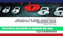 Read Basics of SQL injection Analysis, Detection and Prevention: Web Security Ebook Online