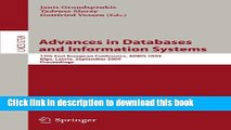 Read Advances in Databases and Information Systems: 13th East European Conference, ADBIS 2009,