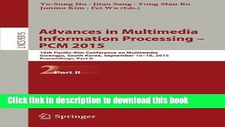 Read Advances in Multimedia Information Processing -- PCM 2015: 16th Pacific-Rim Conference on