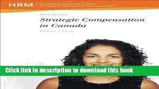 Read Strategic Compensation in Canada  Ebook Free