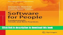 Read Software for People: Fundamentals, Trends and Best Practices (Management for Professionals)