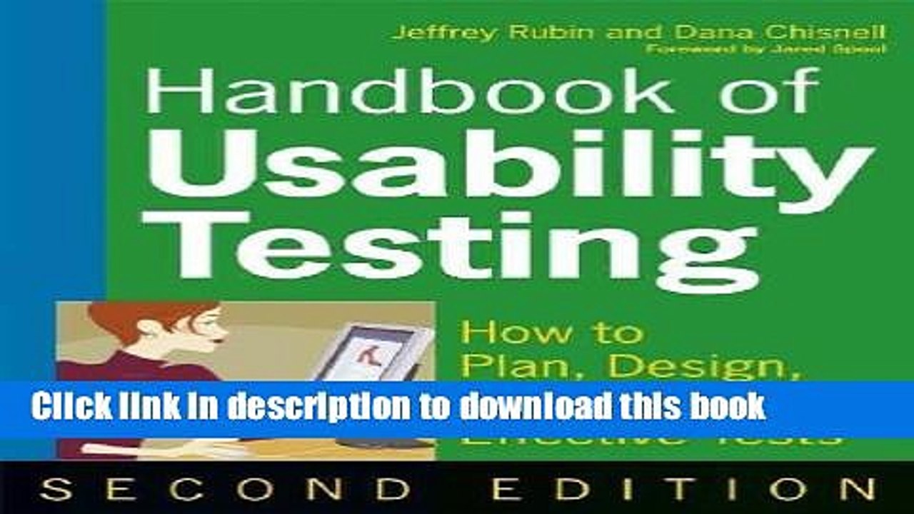 Read Handbook of Usability Testing: Howto Plan, Design, and Conduct Effective Tests  Ebook Free