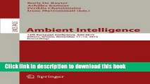 Read Ambient Intelligence: 12th European Conference, AmI 2015, Athens, Greece, November 11-13,