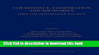 [PDF]  Coexistence, Cooperation and Solidarity (2 vol. set)  [Read] Full Ebook