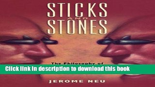 Read Sticks and Stones: The Philosophy of Insults  PDF Online