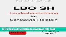 [PDF]  Landesbauordnung fÃ¼r das Land Schleswig-Holstein: LBO Schleswig-Holstein  [Read] Full Ebook