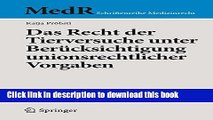 [PDF]  Das Recht der Tierversuche unter BerÃ¼cksichtigung unionsrechtlicher Vorgaben  [Download]