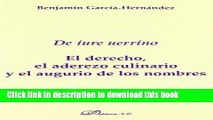 [PDF]  De iure uerrino: El Derecho, El Aderezo Culinario Y El Augurio De Los Nombres/ the Law, the