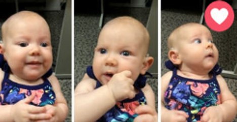 3-Month-Old Deaf Baby Hears Mother's Voice For First Time And Gives The Sweetest Smile