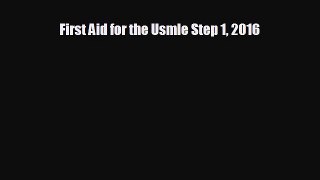 behold First Aid for the Usmle Step 1 2016