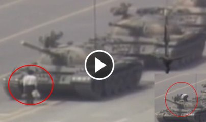 1989 - Man vs Chinese tank (Tiananmen Square)