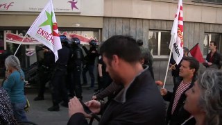 violences policières manif 28 04 Montpellier
