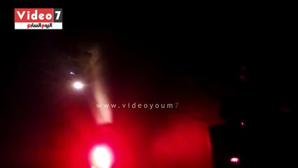 الظلام يسيطر على طريق أدفو المحاميد بمحافظة أسوان