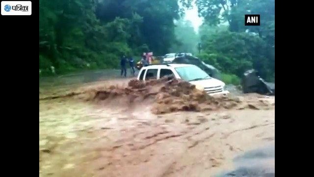 Car Washed Away Due to Heavy Floods in Uttarakhand
