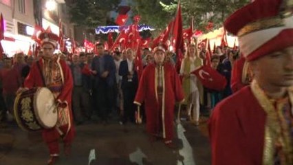 Mehter Takımı Eşliğinde Demokrasi Yürüyüşü