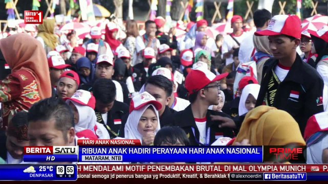 3.000 Anak Indonesia Peringati Hari Anak Nasional di Mataram