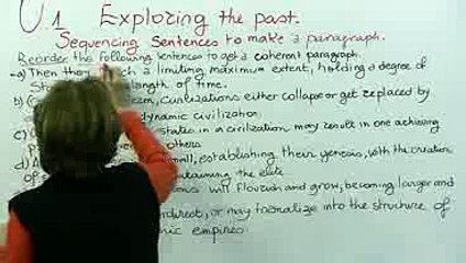 Sequencing sentences to make a Paragraph 2