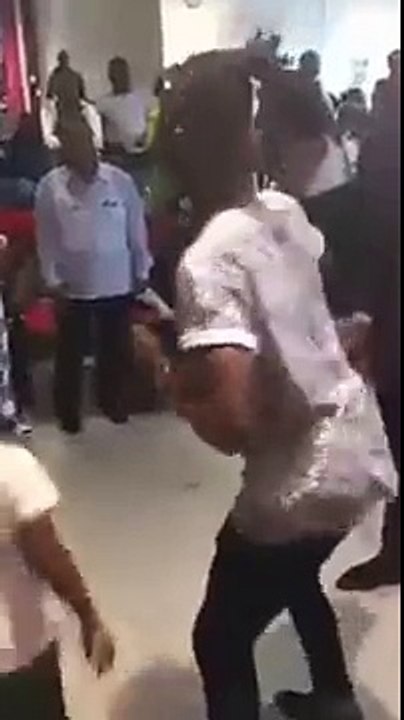 Guy turnt up dancing in church chased by ushers