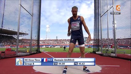 lancer du disque du décathlon - ChE 2016 athlé (Barras)