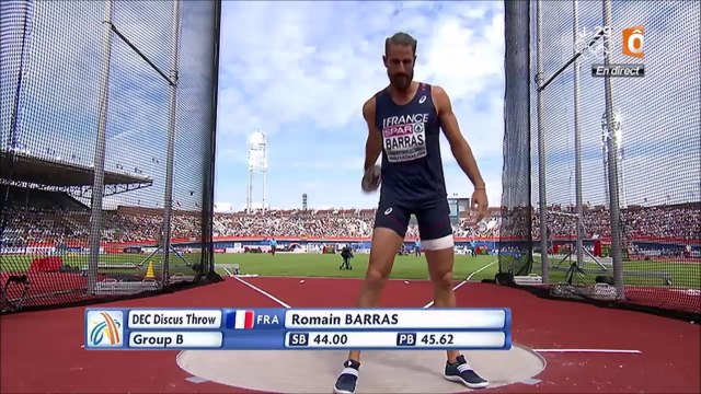 lancer du disque du décathlon - ChE 2016 athlé (Barras)