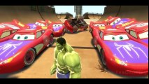 Disney Kids Rhymes Pixar Cars Spiderman Lightning McQueen! HULK SMASH PARTY CARS