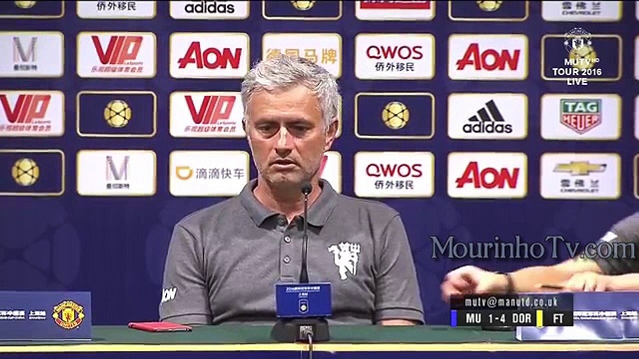 Rueda de prensa de José Mourinho tras el Man United 1 - 4 Borussia Dortmund