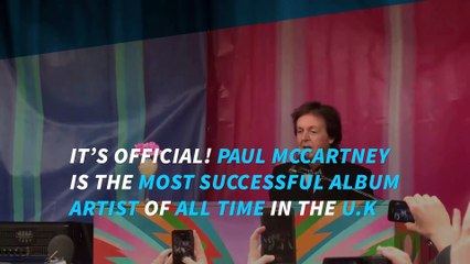 Paul McCartney named Britain's all-time top album seller