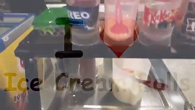 ICE CREAM ROLLS Thai fried Ice Cream from Thailand rolled in Singapore