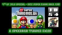 I DON'T THINK THIS IS A SPEEDRUN - New Super Mario Bros. Wii - 2016 Super-Late 4th of July Special PT. 1
