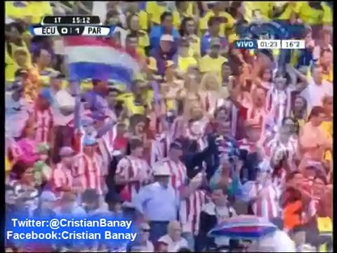 Ecuador 4 Paraguay 1 (Relato Matias Palacios ) Eliminatorias Brasil 2014 Los goles (26/3/2013)