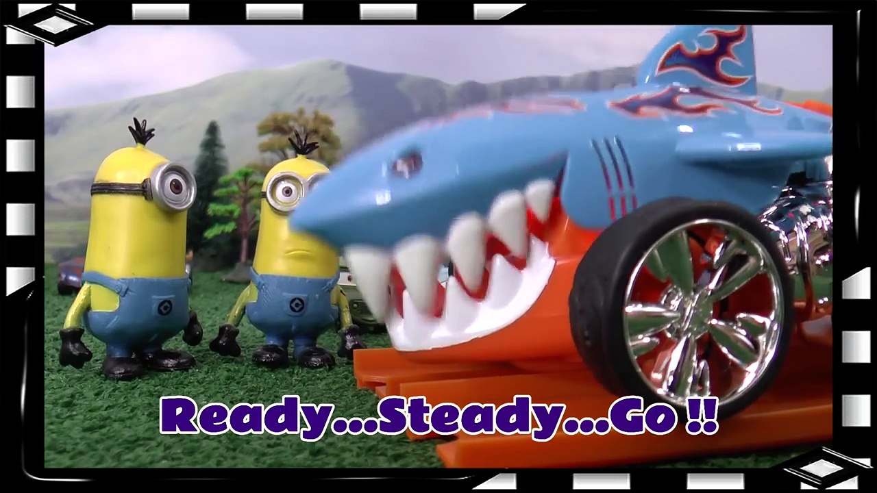 Wheels Shark race Minions and Thomas and Friends (2)